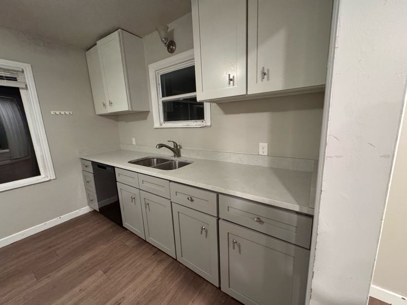Kitchen cleaned by Sky House Cleaning, after
